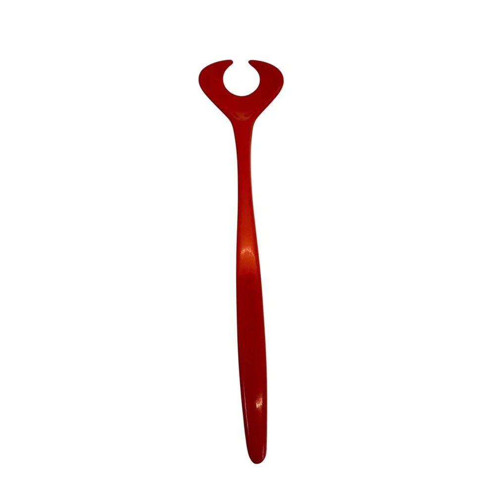 VTG Rosti Mepal‎ 2534 Salad Fork Server Denmark Red Excellent MCM Melamine 11.5